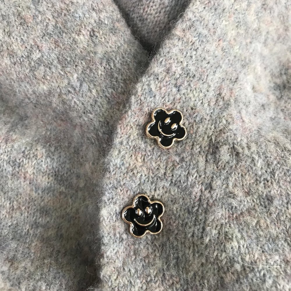 Little Button Smiley Face Enamel Pin Set - Picture 2 of 10
